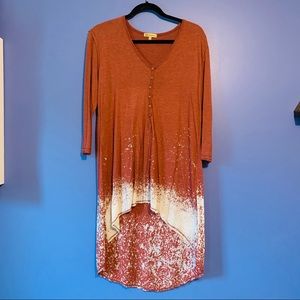 High low long sleeve shirt